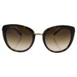 Bvlgari BV8177 504-13 Dark Havana BV8177 Cats Eyes Sunglasses Lens Category 3 S Supply