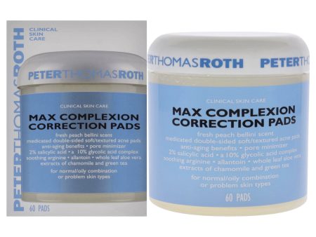 Max Complexion Correction Pads by Peter Thomas Roth for Unisex - 60 Pc Pads Cheap