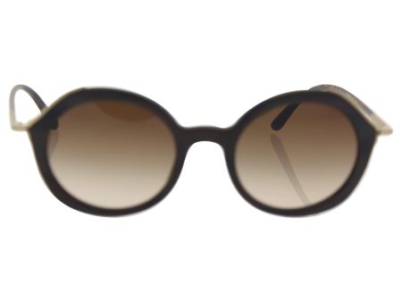 Giorgio Armani Ar 8075 5495 13 Frames Of Life-Matte Striped Brown brown Gradient By Giorgio Armani For Women - 48-20-145 Discount