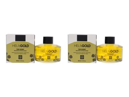 The Scent Reed Difuser Set by Helis Gold for Unisex - 2 Pc 3.3oz Diffuser, 7Pc Fiber Stick - Pack of 2 For Discount