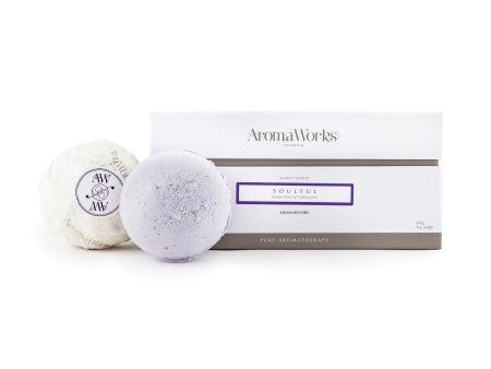 Soulful AromaBomb Duo by Aromaworks for Unisex - 2 x 8.81 oz Bath Bomb For Cheap