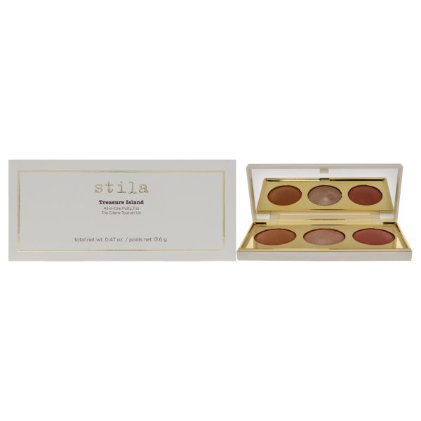 Treasure Island All-in-One Putty Trio Palette by Stila for Women - 0.47 oz Makeup Online Sale