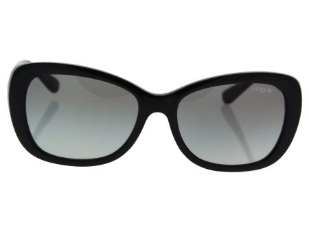 VOGUE Women s Injected Woman Sunglass 0VO2943SB Rectangular Sunglasses, black, 55 mm Fashion