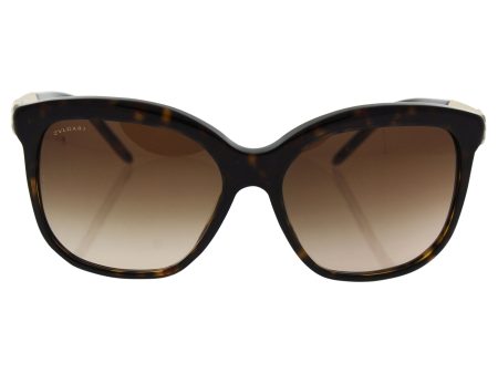 Bvlgari Bv8155 504 13 - Dark Havana brown Gradient Sunglasses For Women  57-16-140 mm Online