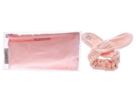 The Band Set - Pink by Cool Enough Studio for Women - 2 Pc Headband, Bag Online Hot Sale