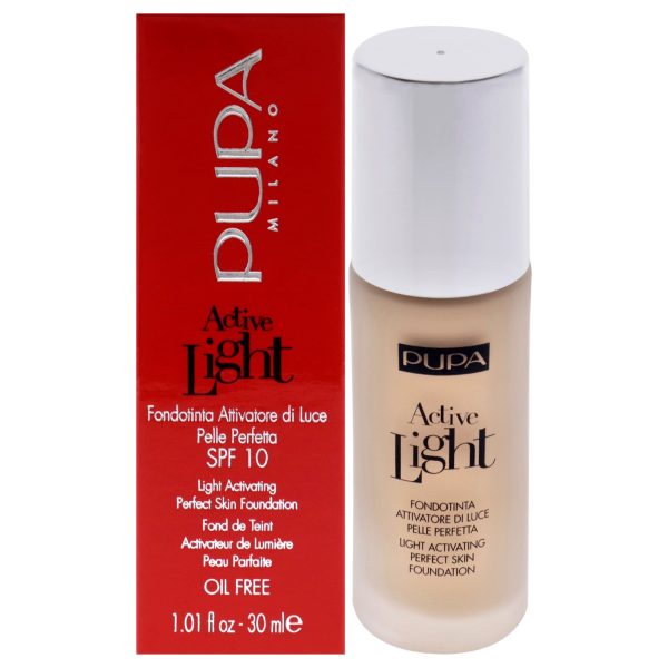 Active Light Light Activating Perfect Skin Foundation SPF 10 - 002 Ivory by Pupa Milano for Women - 1.01 oz Foundation Hot on Sale