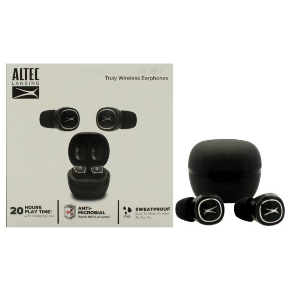 NanoBuds 2.0 Headphones - Charcoal Gray by Altec Lansing for Unisex - 1 Pc Earphones Online Hot Sale