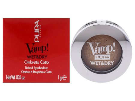 Vamp! Wet and Dry Baked Eyeshadow - 101 Precious Gold by Pupa Milano for Women - 0.035 oz Eye Shadow Hot on Sale