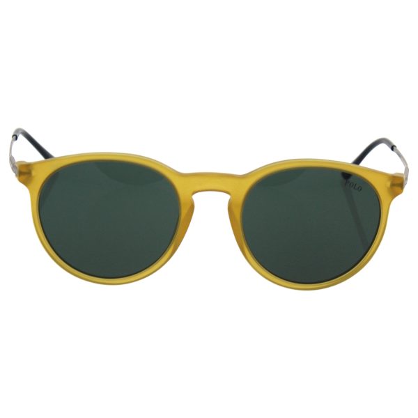 Polo Ralph Lauren Women s PH4096 Round Sunglasses, Matte Honey Green, 50 mm Sale