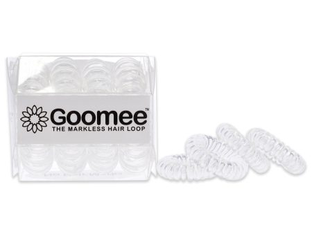 The Markless Hair Loop Set - Diamond Clear by Goomee for Women - 4 Pc Hair Tie Fashion