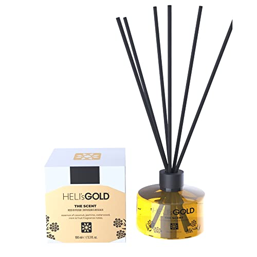 The Scent Reed Difuser Set by Helis Gold for Unisex - 2 Pc 3.3oz Diffuser, 7Pc Fiber Stick Online