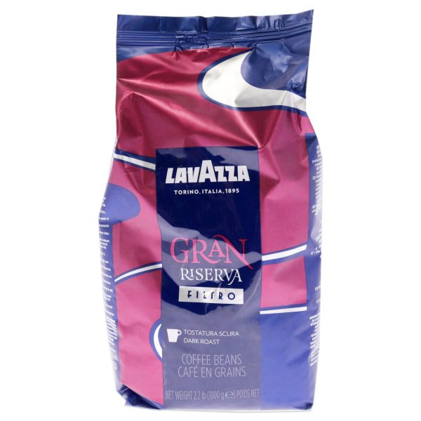 Lavazza Gran Riserva Filtro Whole Bean Coffee Dark Roast 2.2LB Bag Online now