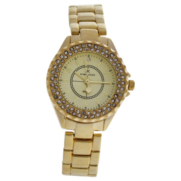 Watch Woman Kim & Jade Movement Quartz Case Gold And Bracelet Gold Made In Steel 2033L-GG Sale