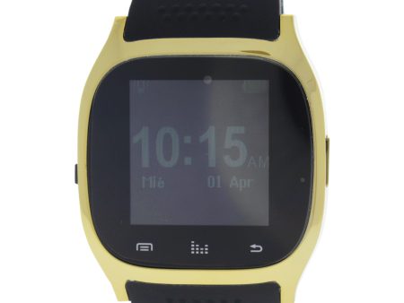 Eclock Ek-B5 Montre Connectee Gold black Silicone Strap Smart Watch By Eclock For Unisex - 1 Pc Watch  1 Pc Online