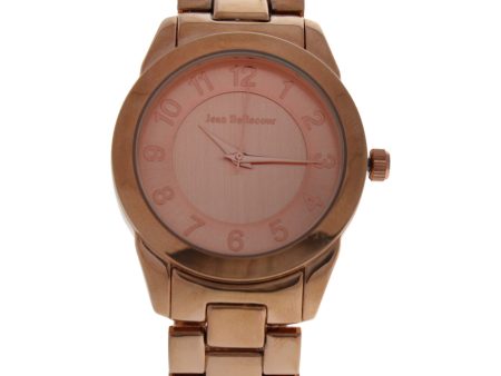 A0372-2 Rose Gold Stainless Steel Bracelet Watch by Jean Bellecour for Women - 1 Pc Watch For Sale