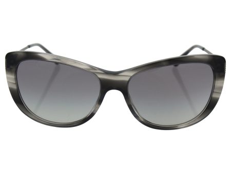 Giorgio Armani AR8078 549011 Striped Grey Full Rim Cat Eye Sunglasses Frames Online now