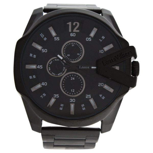 Louis Villiers Lvag8912-14 Black Stainless Steel Bracelet Watch By Louis Villiers For Men - 1 Pc Watch  1 Pc Online