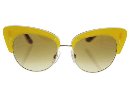 D&G Dolce & Gabbana Women s 0DG4277 Cateye Sunglasses, Top Yellow Handcart, 52 mm Online