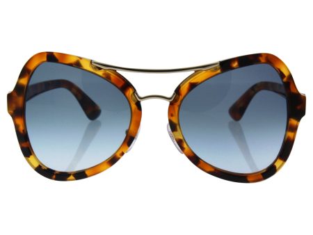 Prada Women s PR 18SS Sunglasses Spotted Havana Blue Gradient 55mm Online Sale