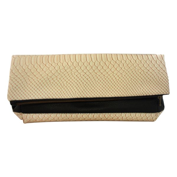 Color Block Fold-Over Clutch by T3 for Women - 1 Pc Bag Online now