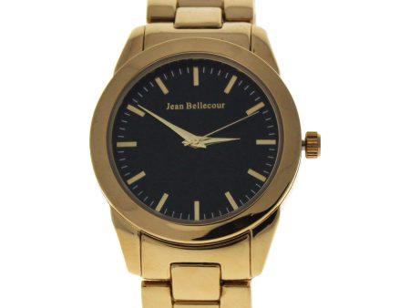 A0372-4 Gold Stainless Steel Bracelet Watch by Jean Bellecour for Women - 1 Pc Watch Hot on Sale