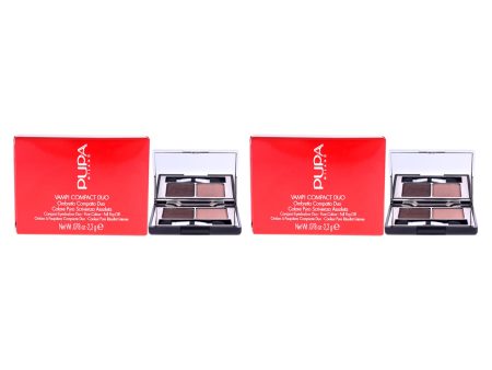 Vamp! Compact Duo Eyeshadow - 004 Bronze Amber by Pupa Milano for Women - 0.078 oz Eye Shadow - Pack of 2 Online now