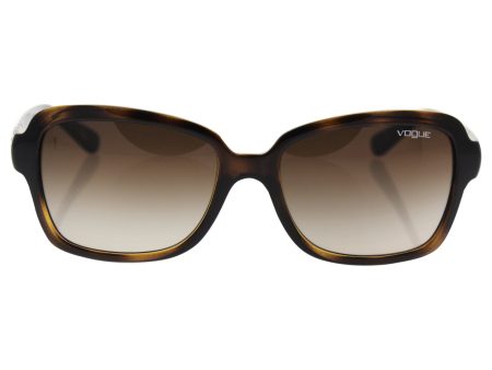 VOGUE Women s Injected Woman Sunglass 0VO2942SB Rectangular Sunglasses, Dark Havana, 55 mm Hot on Sale