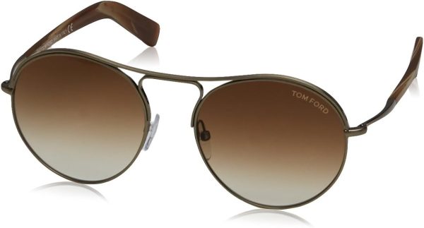 Tom Ford Sunglasses TF 449 Jessie 33F Gold Brown Multicolor 54mm For Cheap