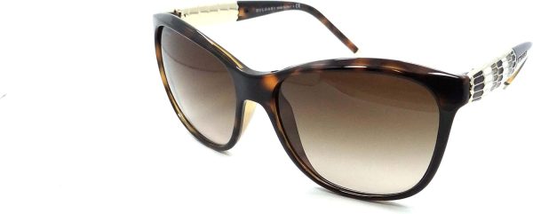 Bvlgari Bv 8104 1112 13 - Dark Havana brown Gradient By Bvlgari For Women - 57-16-130 Mm Sunglasses  57-16-130 mm Sale