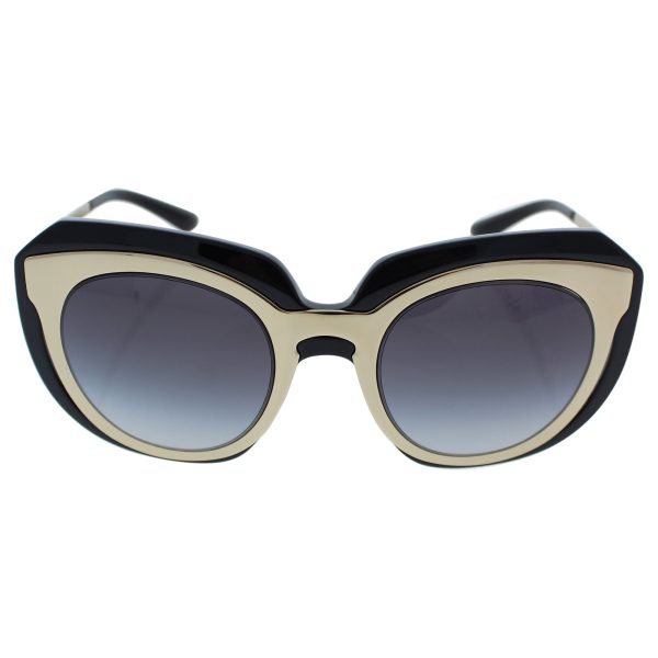 D&G Dolce & Gabbana Men s 0DG6104 Round Sunglasses, Pale Gold Black, 51 mm Online now