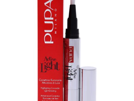 Active Light Highlighting Concealer - 002 Luminous Beige by Pupa Milano for Women - 0.33 oz Concealer Sale