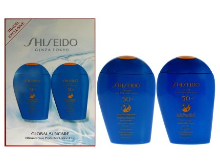 Ultimate Sun Protector Lotion SPF 50 Plus Duo by Shiseido for Women - 2 x 5 oz Lotion Hot on Sale