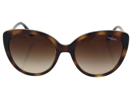 Vogue VO5060S Sunglasses W65613-53 - Havana Frame, Brown Gradient Fashion