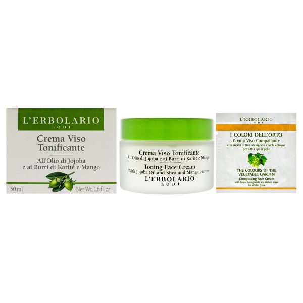 Toning Face Cream by LErbolario for Unisex - 1.6 oz Cream Supply