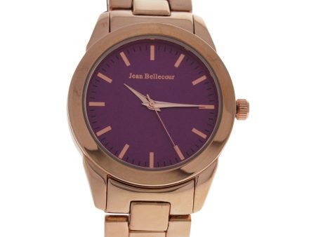 A0372-1 Rose Gold Stainless Steel Bracelet Watch by Jean Bellecour for Women - 1 Pc Watch Online now