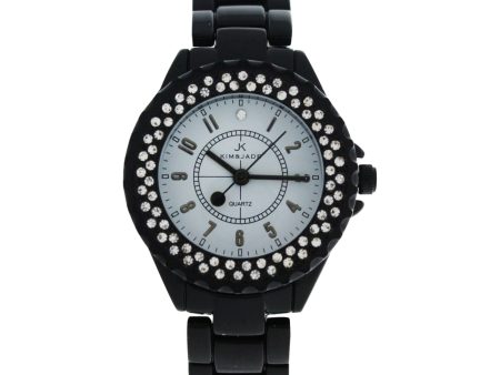 Kim & Jade 2033l-Bw Black Stainless Steel Bracelet Watch Watch For Women 1 Pc Online Sale