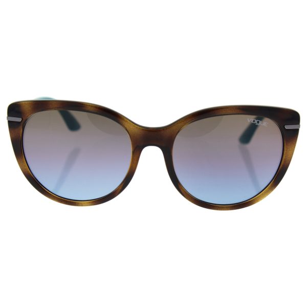 Vogue VO2941S Sunglasses W65648-56 - Dark Havana Frame, Azure Grad Pink Grad Brown Online now