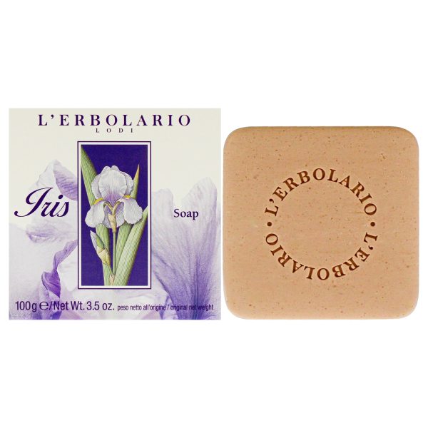 Soap - Iris by LErbolario for Unisex - 3.5 oz Soap Supply