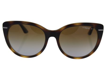 Vogue VO2941S Sunglasses W656T5-56 - Dark Havana Frame, Polar Brown Gradient Discount