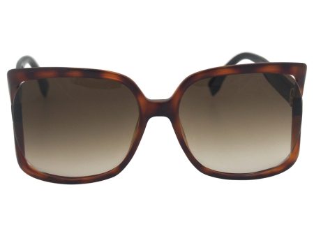 Fendi - Ff 0053 s Eyfcc - Dark Havana (60-17-125 Mm)(pack Of 1) Online now