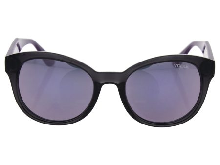 Vogue VO2992S Sunglasses 19055R-53 - Opal Grey Frame, Dark Grey Mirror Pink Discount