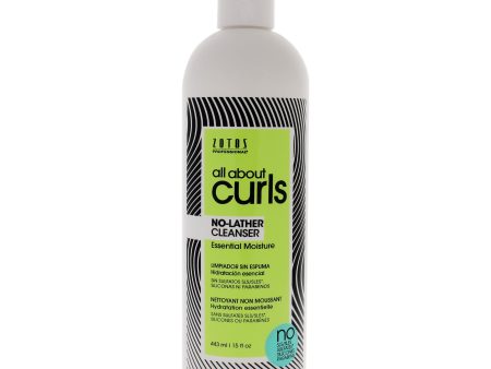 All About Curls No Lather Cleanser, Free of SLS SLES Sulfates, Silicones and Parabens, Color-Safe, 15-Ounce Online Sale