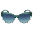 Michael Kors Mitzi I Square Cat Eye Sunglasses Teal Gradient Hot on Sale