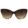 Bvlgari Bv8158 5370 13 - Top Bordeaux On Havana brown Gradient Sunglasses For Women  57-17-140 mm Online Sale