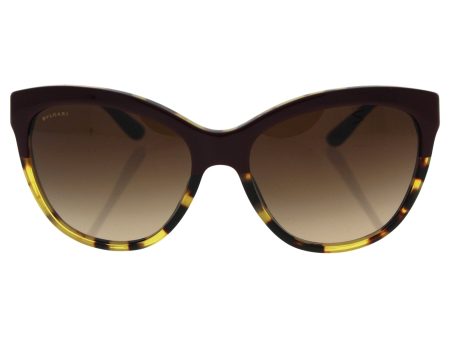 Bvlgari Bv8158 5370 13 - Top Bordeaux On Havana brown Gradient Sunglasses For Women  57-17-140 mm Online Sale