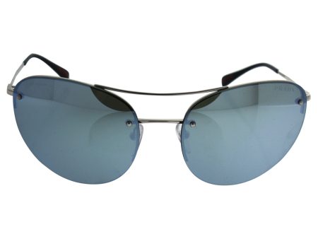 Prada Sport 51RS 1BC5K2 Silver 51RS Sunglasses Lens Category 3 Lens Mirrored Si For Sale