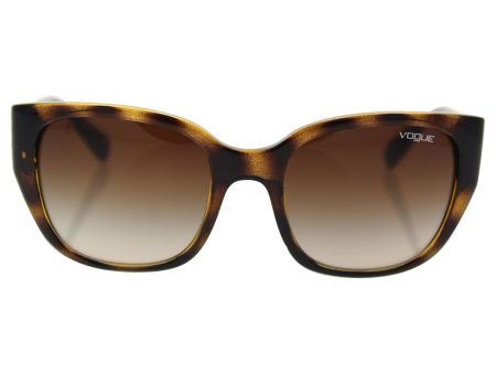 VOGUE Women s Injected Woman Sunglass 0VO5061SB Square Sunglasses, Havana, 53 mm Sale