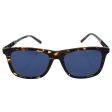 Mont Blanc MB606S Sunglasses - Coloured Havana Frame, Blue Lenses, 54 mm Lens Diameter MB606S5455V Discount