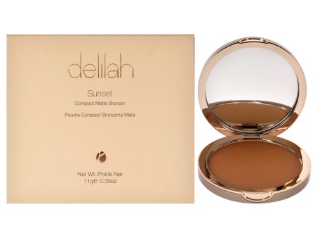 Sunset Compact Matte Bronzer - Medium Dark by Delilah for Women - 0.39 oz Bronzer Online Hot Sale