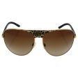 MICHAEL KORS Sunglasses MK 1006 105713 Black Gold Leopard Black 62MM on Sale